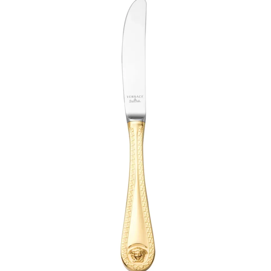 Versace Medusa dinermes verguld, 22,5 cm