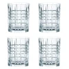 Vierkant whiskyglas 34 cl, 4 stuks, 34 cl