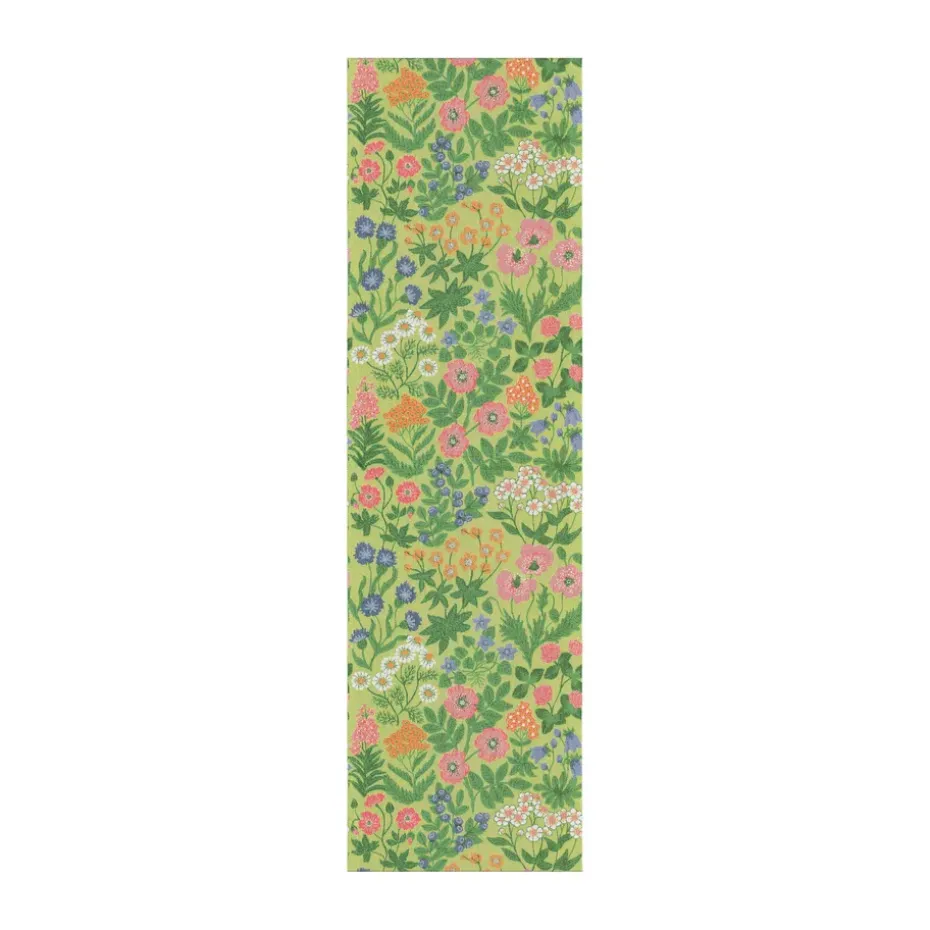 Vildblommor tafelloper 35x120 cm, Groen