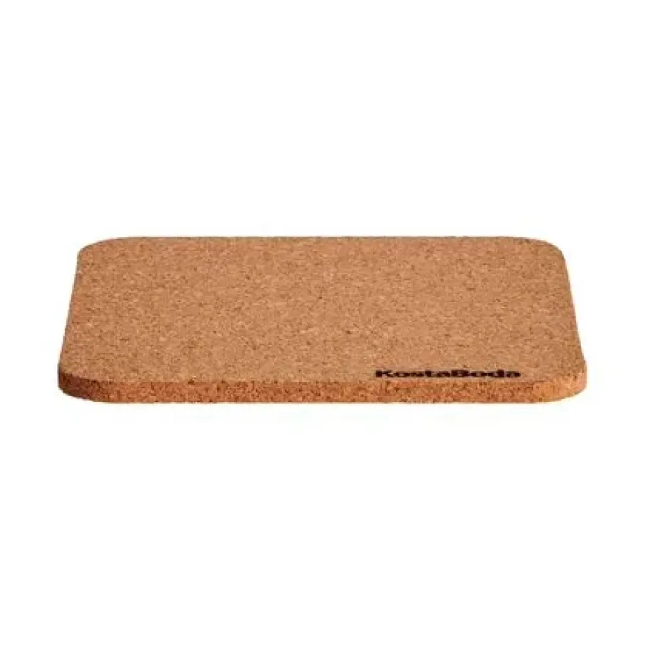 Viva glasonderzetters 9,6x9,6 cm 4-pack, Kurk