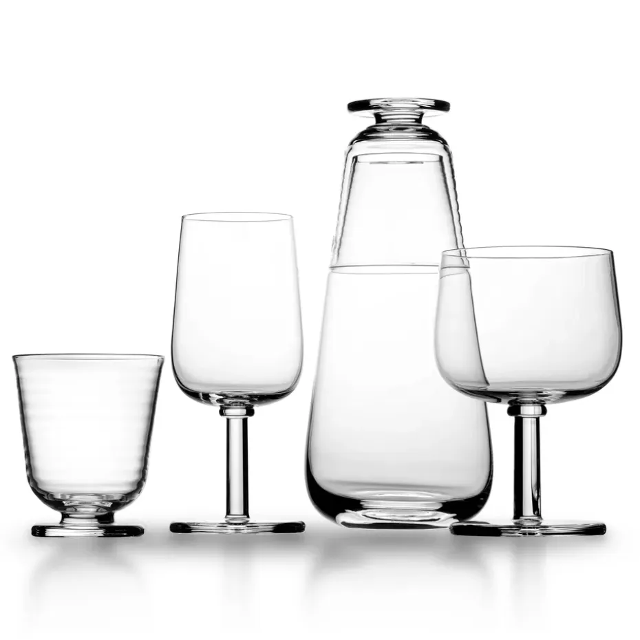 Viva glas op voet 20 cl 2-pack, Transparant
