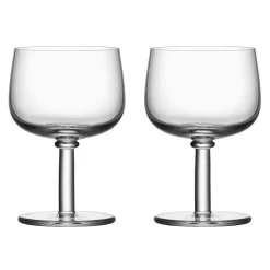 Viva glas op voet 35 cl 2-pack, Transparant