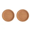 Viva kurk onderzetters Ø10,9 cm 2-pack, Bruin