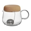 Viva theepot met kurken deksel 1,2 L, Transparant