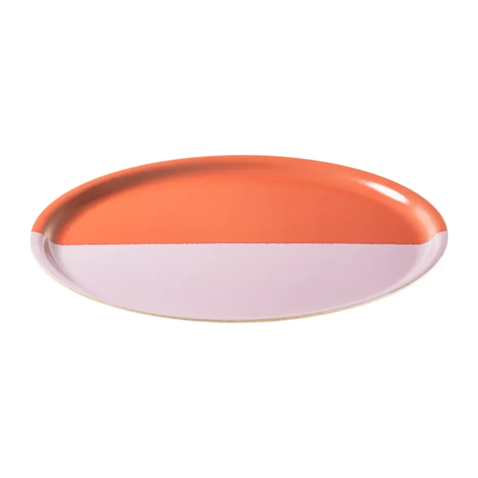 Vuokko dienblad Ø35 cm, 2-kleurig roze-rood