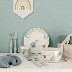 Walk like an Elephant kinderbord Ø21,5 cm, Multi