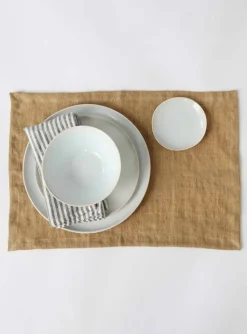 Washed linen servet, Grey-white