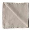 Washed linen servet, Warm grijs