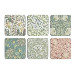 William Morris glasonderzetter 6-pack, Mix & Match