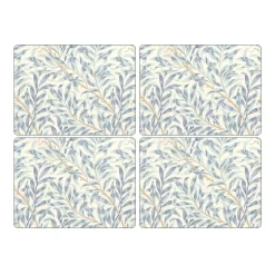 Willow Bough placemat 30x40 cm 4-pack, Blauw