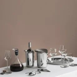 Wine onderzetter (glazen) 4-pack, Ø 9,6 cm.