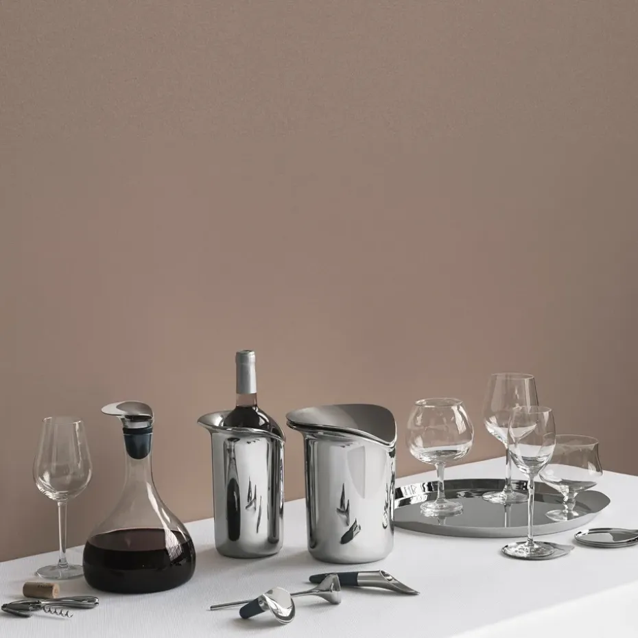 Wine onderzetter (glazen) 4-pack, Ø 9,6 cm.