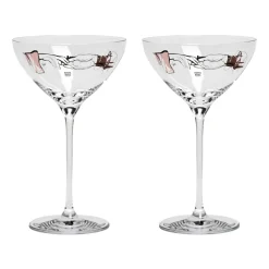 You and me together champagnecoupes 32 cl 2-pack, Clear / Multi
