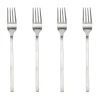 Yuka vork 4-pack, Brushed Steel