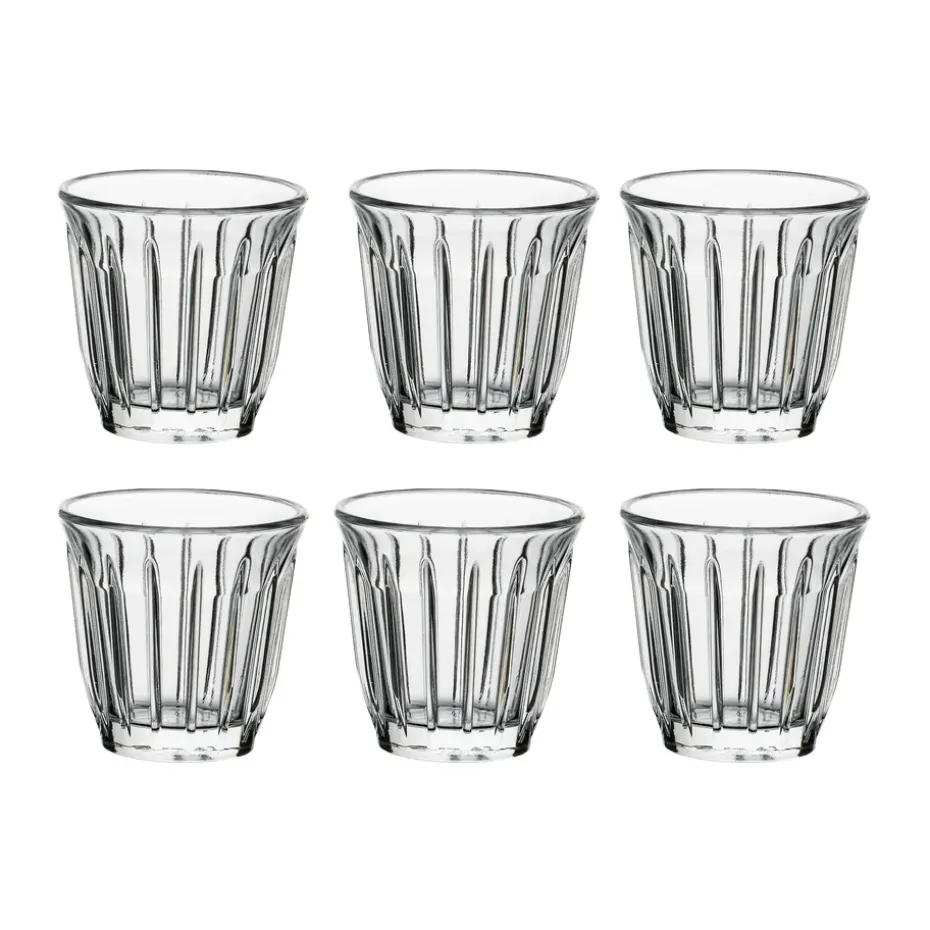 Zinc espressoglas 10 cl 6-pack, Transparant