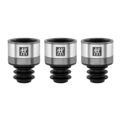 Zwilling vacuüm wijnstopper 3-pack, Roestvrij staal